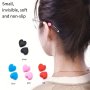 1PAIR Cute Heart Silicone Eyeglasses Retainer Eyewear Ear Grip Ear Hooks Anti-slip Holder Eyeglasses Stoppers Temple Tips For Women Men For Music Festival