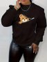 Bear Print Pullover Sweatshirt Women's Casual Long Sleeve Crew Neck Sweatshirt For Fall & Winter Women's Clothing