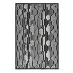 Circuit Reversible Black And White Rug - 3.4M X 2.4M