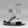 Bambo O Fiber Cycling Socks: Creative 3D Printed Design Hand Wash Or Dry Clean Men's New Age Socks