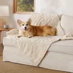 Bedsure Dog Blankets For Large Dogs Washable - Fluffy Fuzzy Cat Puppy Blanket With Premium 300GSM Coral Fleece Soft For Pet Kitt