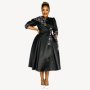 Afh Kundai Ndebele Black Wrap Dress Black