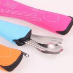 Leak-proof & Rust-resistant Fabric Utensil Pouch With Zipper - Portable Storage Case For Camping Picnics School Office - Keeps F