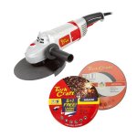 Tork Craft 2400W Angle Grinder 230MM With Cutting Discs TORKIT025