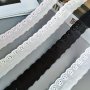 Cotton Embroidered Lace Trim 5-HOLE Pattern 0.91 Meter - Ideal For Diy Home Decor Wedding Decoration And Gift Box Accents