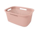 Ezy Storage Mode 45L Laundry Basket - Pink