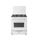 Zero Appliances 6PLWHTZERO 6 Burner Gas Stove With 115L Oven Ffd And Battery Ignition