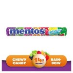 Super C Mentos Rainbow Roll Chewy Candy 14 Pieces 38g