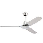 Industrial Ceiling Fan 3 Blades Chrome Motor Power 60W