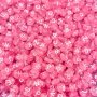 50/100/200pcs Transparent Plastic Pink Letter Loose Beads DIY Jewelry Making Accessories Handmade Material Art Craft Necklace Bracelet Keychain
