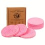 20 Count Compressed Facial Sponges Round Facial Cleansing Sponges Natural Cosmetic Spa Sponges For Face Cleansing Massage Exfoliating Makeup Removal