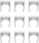 U-shaped Pvc Pipe Clamps 16MM Tube Holder Clips 200PCS Electrician Wire