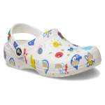 Classic Doodle Print Clog Toddler Age 1-5 - White multi C10