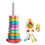 2 Pack Toddler Spinning Stacking Toys Educational Learning Toys For Kids