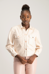 Eliana Faux Leather Shacket - Mlik - M Milk
