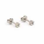 Large Tiffany Sterling Silver April 4MM