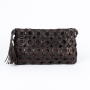 Brown Tequila Leather Crossbody Bag - Dark Brown Leather