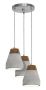 Eurolux Pendant Light Eglo Tarega 3LT Grey With Brown