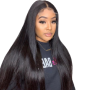 Brazilian Hair Wig Straight 4X4 Part Wig 28.