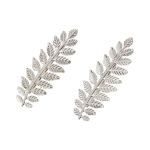 Elegant Leaf Hair Clip - Multicolour - 2 Piece