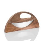 Universal Mezzaluna Chopping Knife pizza Cutter -wave