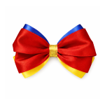 Snow White Satin Ribbon Bow Clip