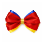 Snow White Satin Ribbon Bow Clip