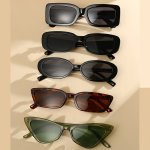 5 Pairs Unisex Fashion Glasses Beach Shading Fashionable And Lightweight Fashion Glasses Suitable For Daily Decoration Matching