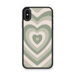 Custom Printed Tpu Cases - Apple Iphone X Apple Iphone XS & 39 Green Heart& 39 By