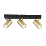 Lena Triple Metal Spotlight Gold