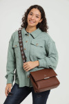 Jolie Crossbody Wide Strap Handbag Sling Bag