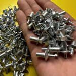 100PCS Rivet Percussion Flat Round Head Beating Core Rivet Percussion Expansion Aluminum Rivet Half Round Head Aluminum Beating