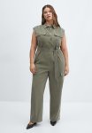 Plus One-piece Suit Daily - Beige Khaki