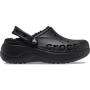 Baya Platform Lined Clog - Black / W11