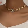 Stylish Punk Style Lion Head Niche Cuban Chain Choker Collar Necklace Urban Fashion Necklace Jewelry Gift