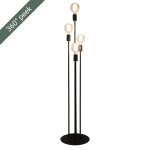 Atom Floor Lamp - White Textured Include 4 X Bulbs With Lamp