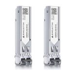 2 Pack 1000BASE-SX Lc Transceiver 1.25G Sfp Optical Module Multimode For Cisco Broadcom Fortinet Netgear D-link Meraki Supermicr
