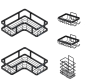5-PIECE Stainless Steel Partitioned Shower Rack