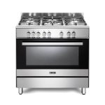 ELBA Classic 90CM 5 Burner Gas Cooker With Electric Oven - Stainless Steel