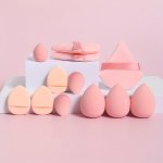 12PC All-purpose Makeup Sponges Set Consisting Of 3 Triangular Powder Puffs 3 MINI Air Cushion Powder Puffs And 3 MINI Beauty Bl
