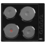 Defy - Slimline Solid Control Panel Hob - Black