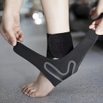 1PC Adjustable Compression Ankle Guard - Breathable Elastic Ankle Sleeve For Sports Injury Protection Fitness Training