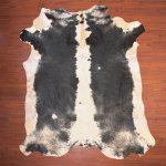 B Grade Nguni Hide 238 Black white L - Large Black white Panelled