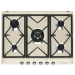 Smeg 70 75CM Victoria Aesthetic 5-BURNER Gas Hob Cream