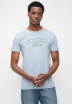 Guess Point Cn Short Sleeve Tee - Grey-blue