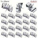 Clelo Trailer Frame Wire Clips Stainless Steels Trailer Wiring Cable Clips Replacement Parts For Auto Wires Organization For Boa