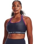 Women's Armour Mid Crossback Sports Bra - Tempered Steel LG