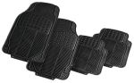 4 Pieces Universal Pvc Rubber Car Floor Mats All Weather Protection