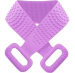 Silicone Back Scrubber Belt Massage Cleaning And Exfoliating Bath Brush