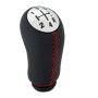 Gear Knob 5-SPEED Compatible With Renault Laguna Megane 2 Clio 3 2003-2009 Red Stitching